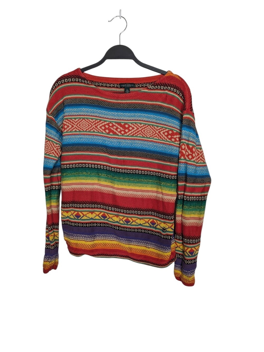 LRL Lauren Ralph Lauren Aztec Southwestern Serape Multicolor Sweater Size Large